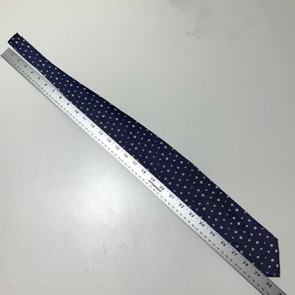 Ermenegildo Zegna Blue Polka Dot Tie Bundle 100% Silk Made in Italy Mens Suit - Picture 5 of 10